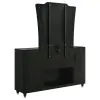 Coaster Fine Furniture 223163FBM Lorient - 8-Drawer LED Flame Box Dresser And Mirror - Black
