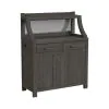 Intercon FX-CA-4816-RCV-TOP Flex - Server Hutch - Reclaimed Chevron