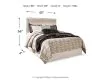 Ashley Furniture B331-57 Bellaby - Queen Panel Headboard - Whitewash