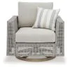 Ashley Furniture P798-821 Seton Creek - Swivel Lounge With Cushion - Gray