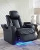 Ashley Furniture 3660313 Ashley Furniture 3660313 Fyne-Dyme - Power Recliner/Adj Headrest - Sapphire
