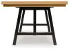 Ashley Furniture D841-55 Galliden - Rectangular Dining Room Extension Table - Black / Brown