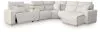 Ashley Furniture 65907S6 Ashley Furniture 65907S6 Modmax II - 6-Piece Power Reclining Sectional With RAF Press Back Power Chaise And Console - Stone