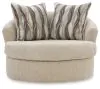 Ashley Furniture PC6960544 Lofwood - Swivel Accent Chair - Oatmeal