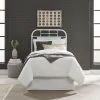 Liberty Furniture 179-BR11H-AW Liberty Furniture 179-BR11H-AW Vintage Series - Twin Metal Headboard - Antique White