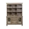 Liberty Furniture 412-HOJ-3DS Simply Elegant - 3 Piece Home Office Set (Desk & Hutch Set) - Heathered Taupe