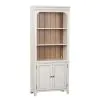 Liberty Furniture 652-HO201 Farmhouse Reimagined - Bookcase - Antique White / Chestnut Tops