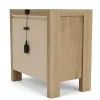 Riverside Furniture 91099 Davie - Wood 3 Drawer Nightstand - Light Brown