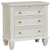CoasterEssence 201301Q-S4 Sandy Beach - Queen 4 Piece Bedroom Set - Cream White