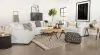 CoasterElevations 509891-S3 Ashlyn - 3 Piece Upholstered Sloped Arm Sofa Set - White