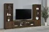 Coaster Fine Furniture 736293-SET Sachin - 3 Piece TV Entertainment Center - Dark Pine