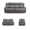 New Classic 20-2506-3NP New Classic 20-2506-3NP Enzo - 3 Piece Manual Sofa & Loveseat & Recliner - Gray