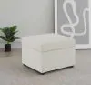 Coaster Fine Furniture 904134 Winter - Upholstered Hydraulic Lift Top Storage Ottoman - Beige