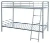 Coaster Fine Furniture 460334SVR Carson - Metal Twin Over Twin Bunk Bed - Glossy Silver