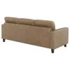 Coaster Fine Furniture 504667 Scotland - Faux Leather Upholstered Track Arm Sofa - Brown