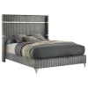 Coaster Fine Furniture 224991KEB2 Lucia - King Side Rails, Box 2 of 2 - Gray