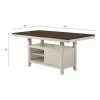 ACME 77180 Tasnim - Counter Dining Table - Oak & Antique White