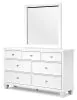 Ashley Furniture B680B1 Fortman - Dresser And Mirror - White