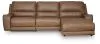 Ashley Furniture PCU62606S22 Ashley Furniture PCU62606S22 DeepWakes - 3-Piece Power Reclining Sofa With RAF Press Back Power Chaise - Caramel