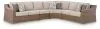Ashley Furniture PCP790P2 Ashley Furniture PCP790P2 Laguna Heights - 4-Piece Outdoor Sectional - Beige