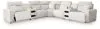Ashley Furniture 65907S9 Ashley Furniture 65907S9 Modmax II - 7-Piece Power Reclining Sectional With Audio Consoles - Stone