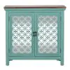 Liberty Furniture 2011-AC3836 Liberty Furniture 2011-AC3836 Kensington - 2 Door Accent Cabinet - Turquoise / Worn Wood Tone