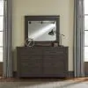 Liberty Furniture 759-BR-KBBDM Liberty Furniture 759-BR-KBBDM Thornwood Hills - 3 Piece Bedroom Set (King Bookcase Bed, Dresser & Mirror) - Rock Beaten Brown