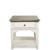 Riverside Furniture 59508 Riverside Furniture 59508 Myra - Leg End Table - Natural / Paperwhite