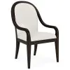 Riverside Furniture 27158 Riverside Furniture 27158 Lydia - Curved Upholstered Arm Chair (Set of 2) - White