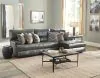 Jackson Furniture Industries 43/66/64/63-28 Jackson Furniture Industries 43/66/64/63-28 Como - 3 Piece Italian Leather Match Manual Reclining Sofa / Chaise With 1 Reclining Seat And RSF Chaise - Steel