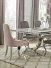 CoasterElevations 108813 Antoine - Velvet Upholstered Dining Side Chair (Set of 2) - Pink