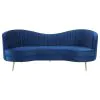 CoasterEssence 506861-S2 Sophia - 2 Piece Upholstered Channel Tufted Sofa Set - Blue