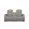 New Classic L3183A-25P2-LGY Breckenridge II - Console Loveseat With Power Headrest & Footrest - Light - Gray