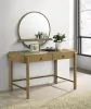 Coaster Fine Furniture 224307-SET Arini - 2 Piece Makeup Vanity Table And Mirror Set - Sand Wash