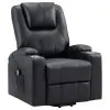 Coaster Fine Furniture 609475P Armstrong - Upholstered Power Lift Massage Recliner - Black