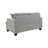 Intercon SY-LS-BWN61-GPH-C Baldwin - Loveseat With 2 Pillows - Dalton Graphite