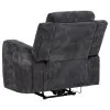 Coaster Fine Furniture 610156P Kennett - Chenille Upholstered Power Recliner Chair - Dark Gray