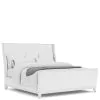 Riverside Furniture 82572-82580-82581 Hepburn - King Upholstered Bed - White