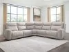 Benchcraft® U13300S4 Gravier - 5-Piece Power Reclining Sectional - Gray