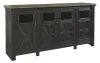 Ashley Furniture W736-68 Tyler Creek - Extra Large TV Stand - Black / Gray