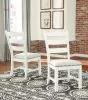 Ashley Furniture D546-01 Valebeck - Dining UPH Side Chair (Set of 2) - Beige / White