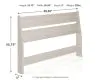 Ashley Furniture EB1864-156 Ashley Furniture EB1864-156 Socalle - Full Panel Headboard - Light Natural