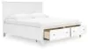 Ashley Furniture B680B22 Ashley Furniture B680B22 Fortman - King Panel Storage Bed - White
