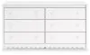 Ashley Furniture EB1810-231 Hallityn - Six Drawer Dresser - White