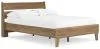 Ashley Furniture EB1866B2 Deanlow - Full Platform Panel Bed - Honey