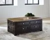 Ashley Furniture T734-20 Drazmine - Lift Top Cocktail Table - Brown