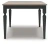 Ashley Furniture PCD591-25 Brenkerton - Rectangular Dining Room Table - Grayish Brown / Black