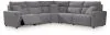 Ashley Furniture 65906S8 Ashley Furniture 65906S8 Modmax II - 5-Piece Power Reclining Sectional - Salt And Pepper
