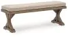 Ashley Furniture PCP790-600 Laguna Heights - Bench With Cushion - Beige