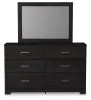 Ashley Furniture B2589B1 Ashley Furniture B2589B1 Belachime - Dresser, Mirror - Black